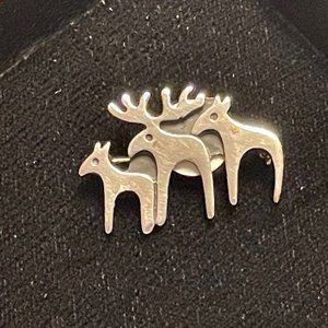 Silpada Sterling Reindeer Pin